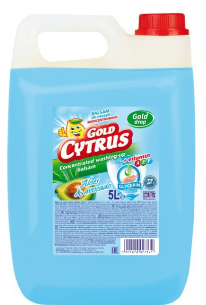 

Gold Cytrus Płyn Do Naczyń Z Balsamem 5 L