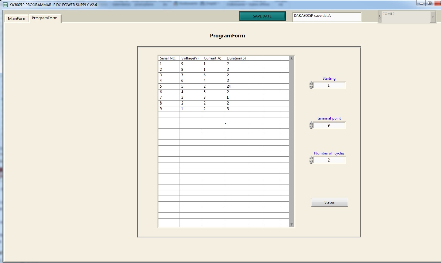 Zasilacz Laboratoryjny KORAD KA3005P 30V 5A 5xPamięć +USB-PC Głębokość produktu 24.5 cm