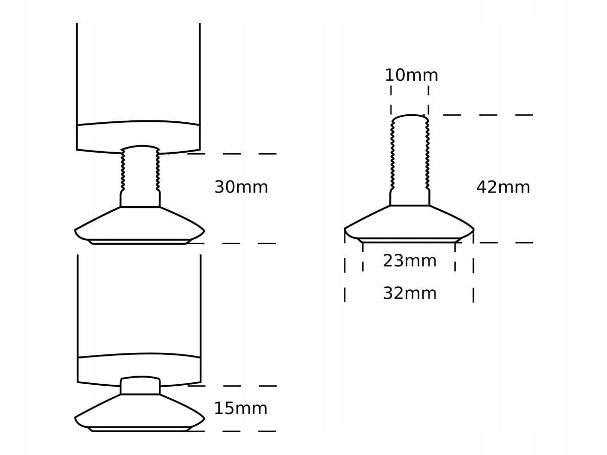 NOGI DO STOŁU NOGA MEBLOWA STOPKA POZIOMUJĄCA 1SZT Kod produktu 4725000