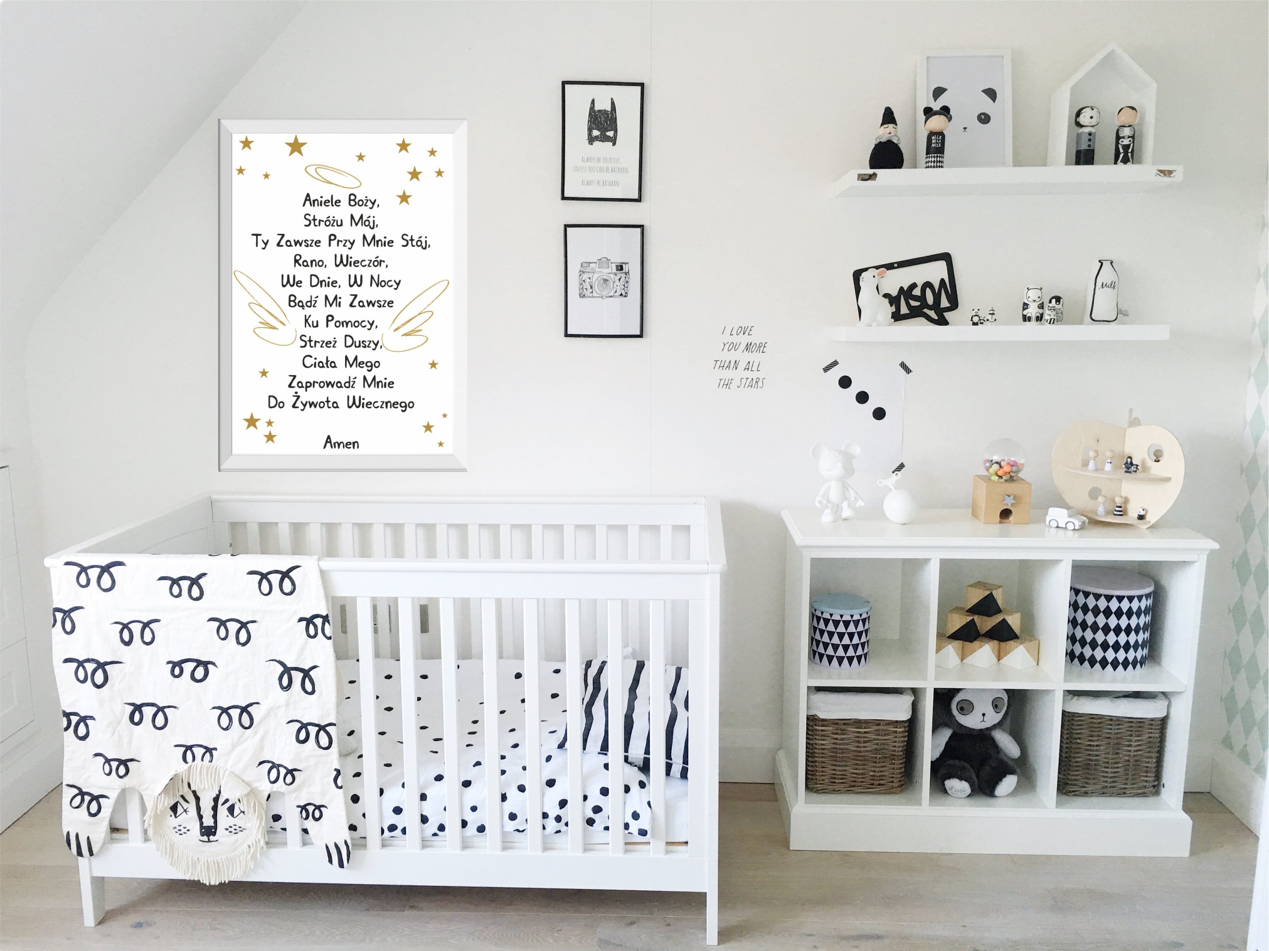 PLAKAT MODLITWA ANIELE BOŻY prezent A3 + RAMKA HIT Bohater inny