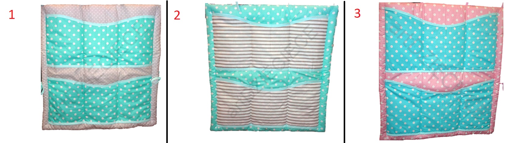 Przybornik Organizer 6 kieszeni ! Grochy Gwiazdki Marka Ema