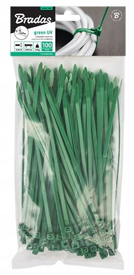 

Taśma kablowa rozpinana 3,6 x 100mm Green 100szt