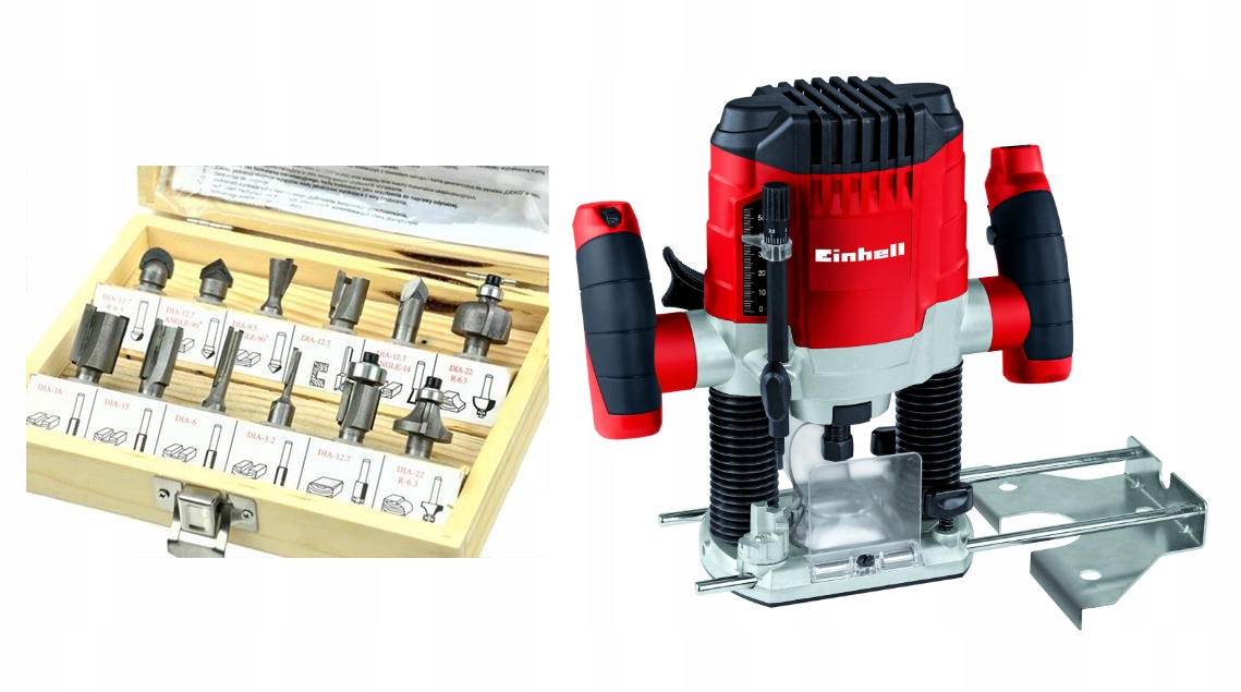 

Einhell Frezarka Górnowrzecionowa Th-ro 1100 Frezy