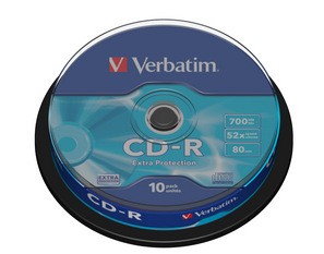 

Płyty Cd-r Verbatim Cd-r 52x 700MB 10P Cb DL Ex