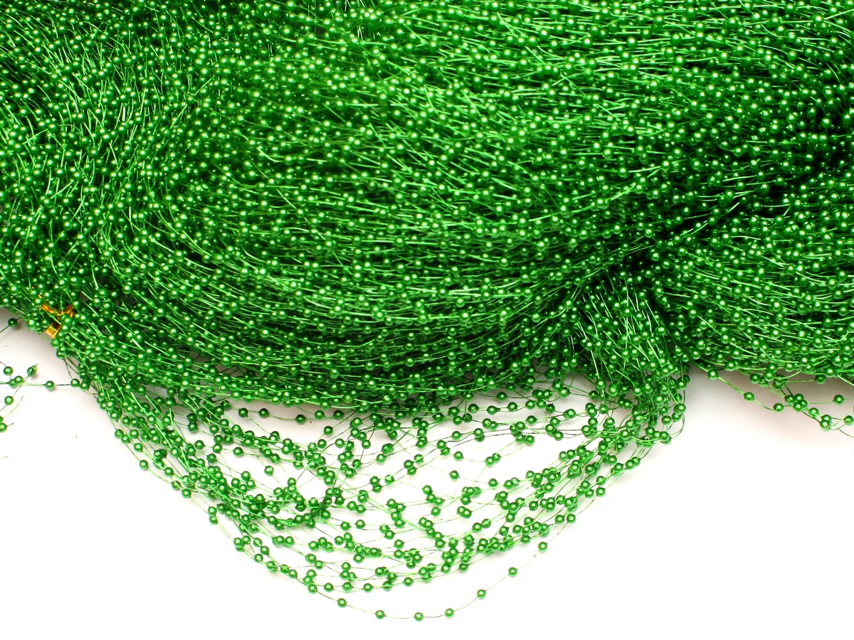 

Girlanda perłowa Mini perły 5szt 6,75metra zielona