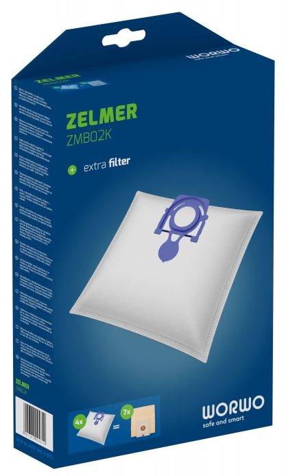 

4x Worki Safbag Odkurzacza Zelmer Odyssey ZMB02K