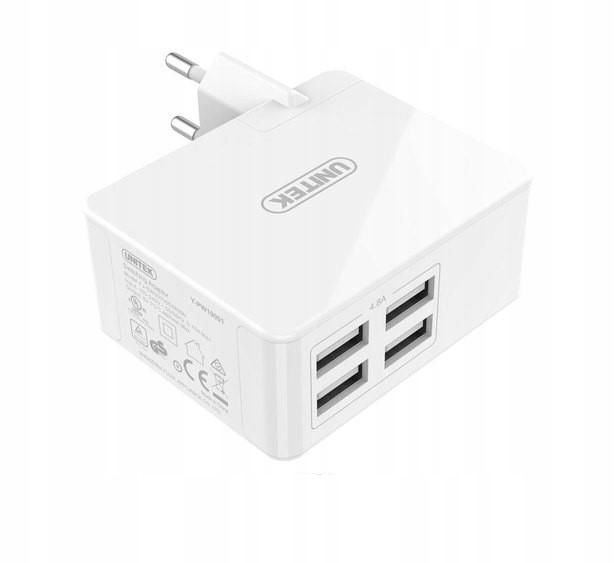 

Ładowarka sieciowa Unitek Y-PW10001 2.4A 24W 4xUSB