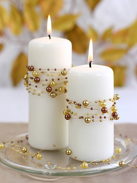 GIRLANDA PERŁOWA Na KOMUNIĘ - Złote 6,5m Rodzaj Łańcuchy