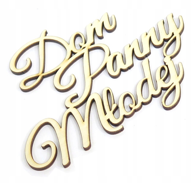 DEKOR NAPIS OZDOBA Dom Panny Młodej 291x234mm KV44 Kolor dominujący inny kolor