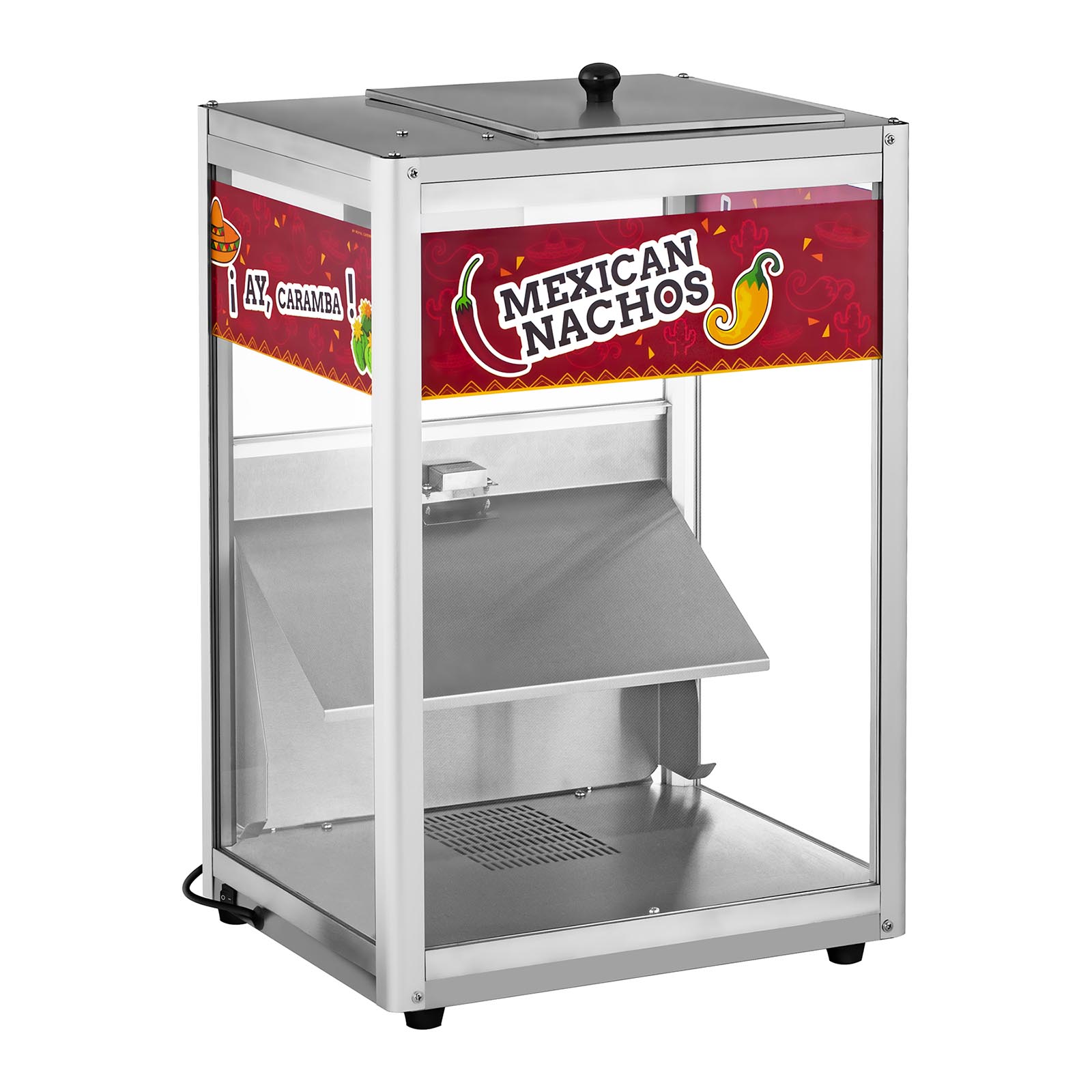 PODGRZEWACZ DO NACHOS ORZESZKÓW 40L LED + SZUFELKA Marka Royal Catering