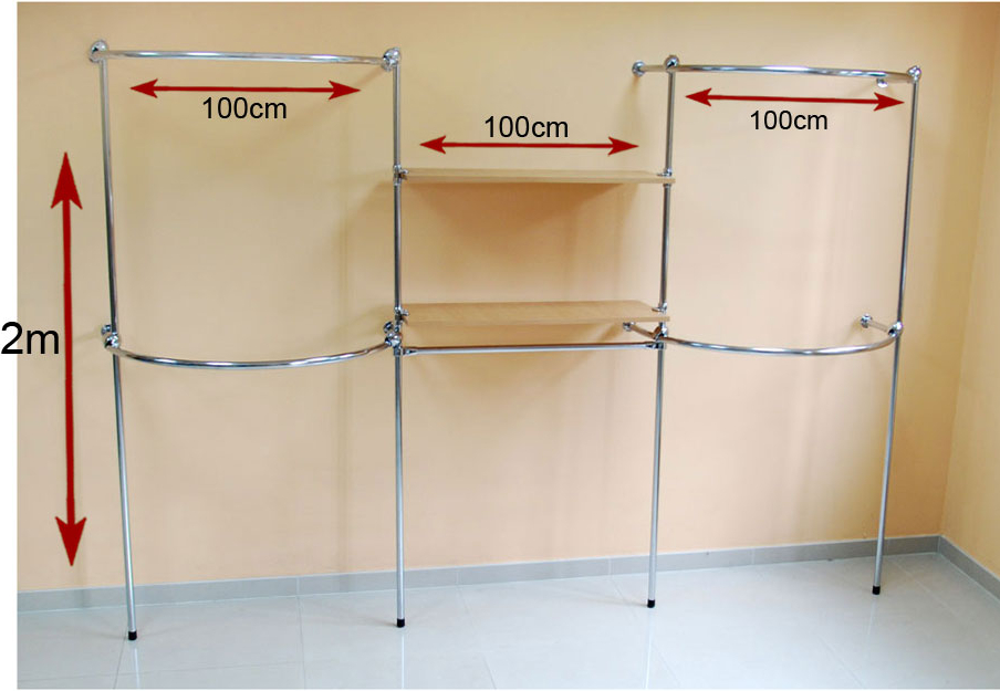 REGAŁ PRZYŚCIENNY ŁUKI 2 PÓŁKI 3m DO SKLEPU c1 Kod producenta 157