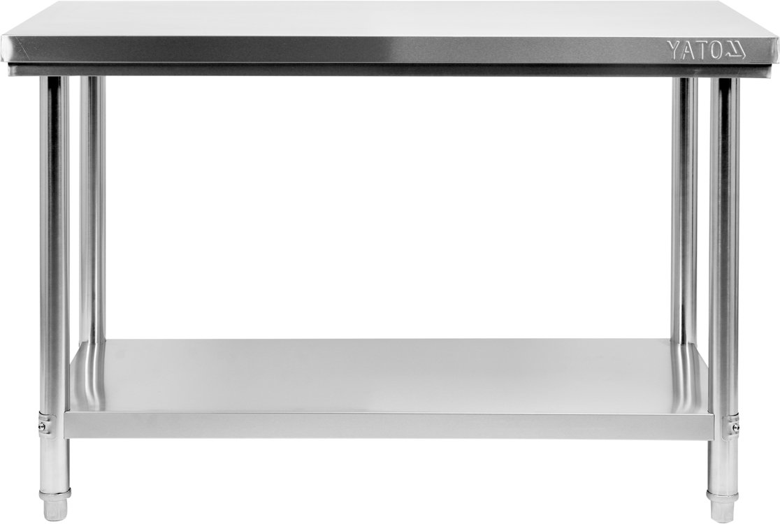 YATO STÓŁ ROBOCZY 140x70cm STAL NIERDZEWNA PÓŁKA Marka Yato