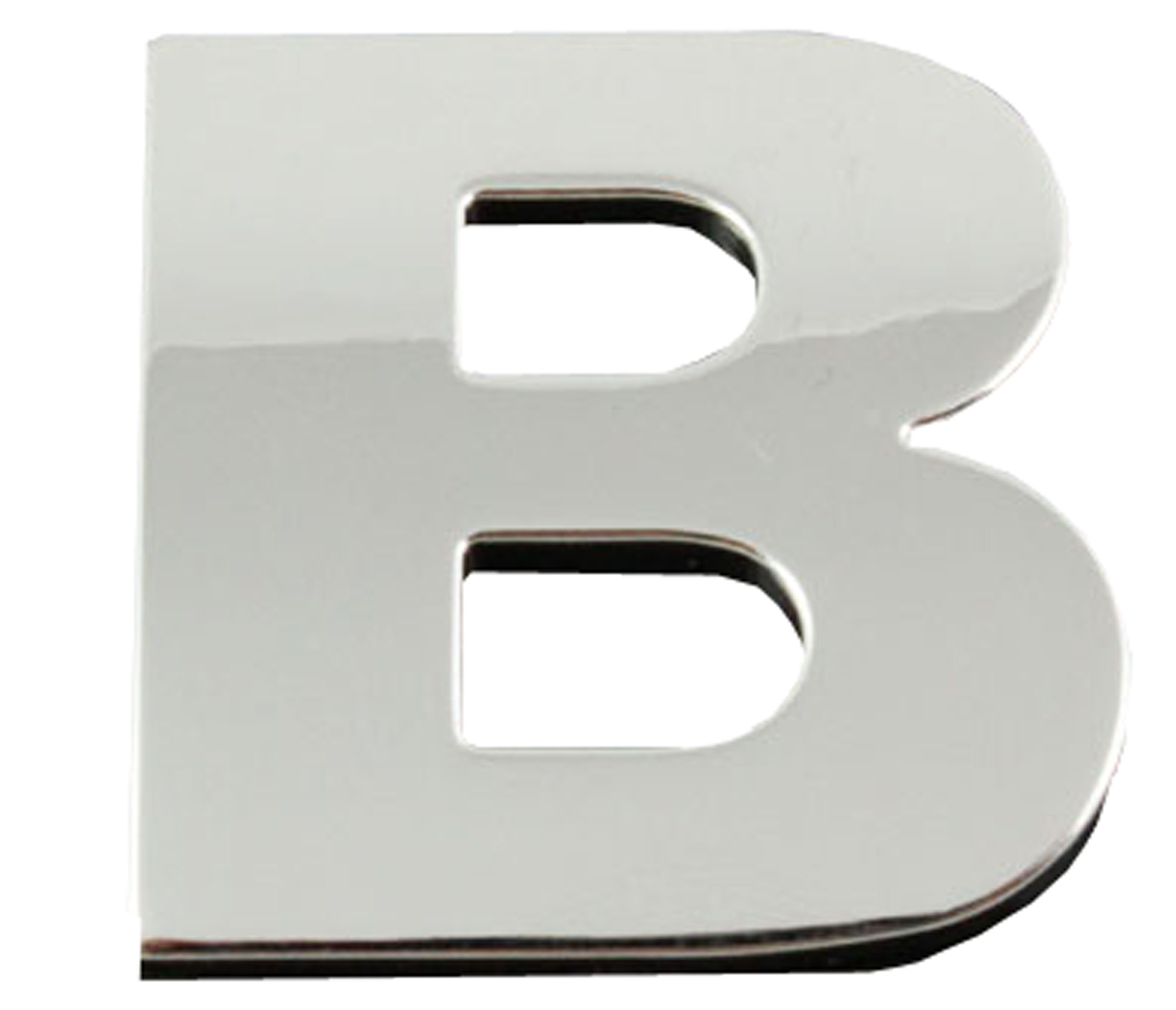 

Naklejka Emblemat Chrom 3D Cyfra Litera Literka B
