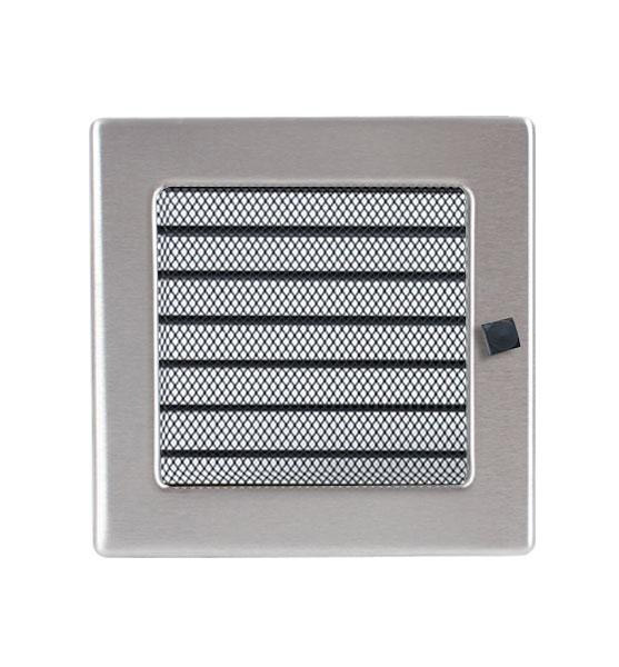 Krbová mřížka 17x17 cm Broušená S Žaluzií