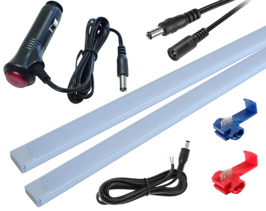 Oświetlenie LED auta 2x30cm ALUMINIOWE SMD5630 HQ