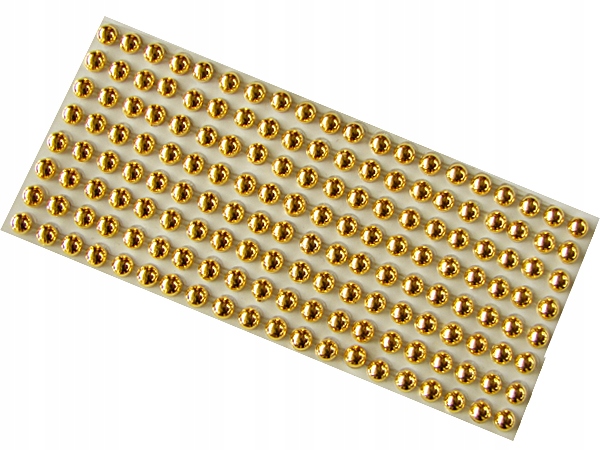 Perełki samoprzylepne 4mm 160szt Nk137zł160