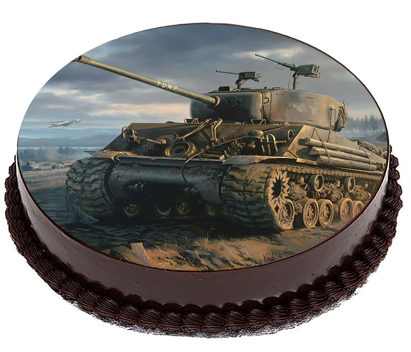 Opłatek Na Tort Czołgi Wojsko Czołg Tanks 20cm