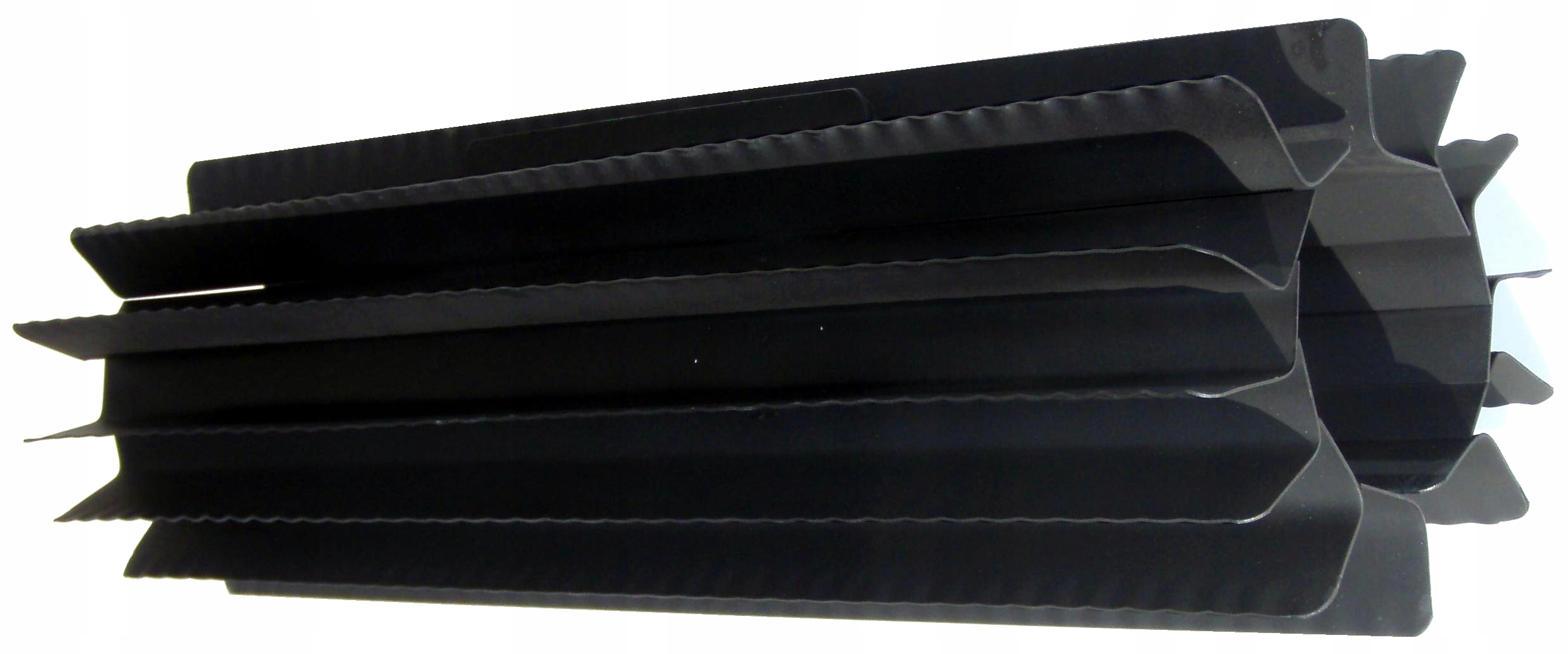 Radiátorový výmenník tepla ⌀ 80 mm/výška 500 mm čierny, nanášaný a skrutkovaný