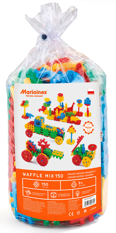 

Wafle Klocki Konstrukcyjne MIX 150 Marioinex 2+