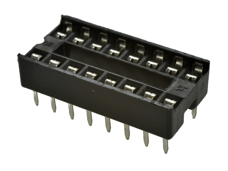 

Podstawka zwykła 16 Pin wąska 2,54mm x10szt