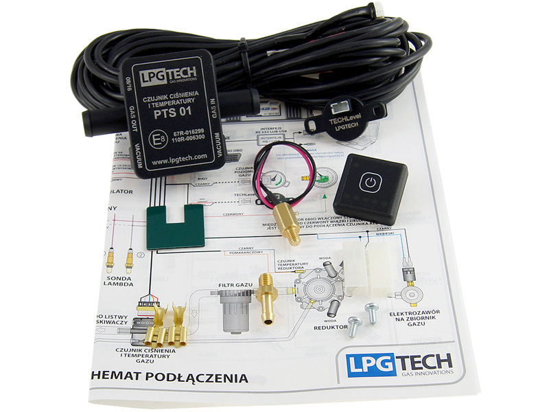 LPGTECH TECH-224 ЭЛЕКТРОНИКА КОМПЛЕКТ ПОСЛЕДОВАТЕЛЬНОСТЬ 4CYL