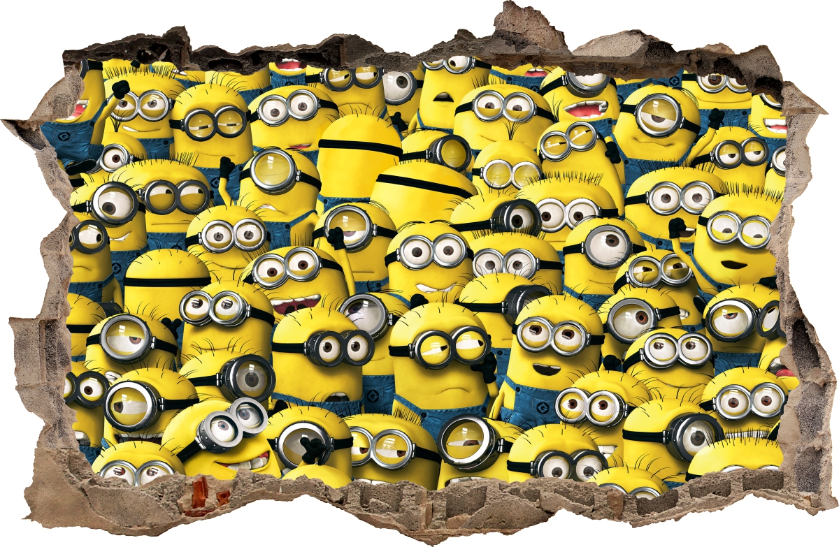 

Naklejki Na Ścianę Dziura Minionki 13 115x75 cm
