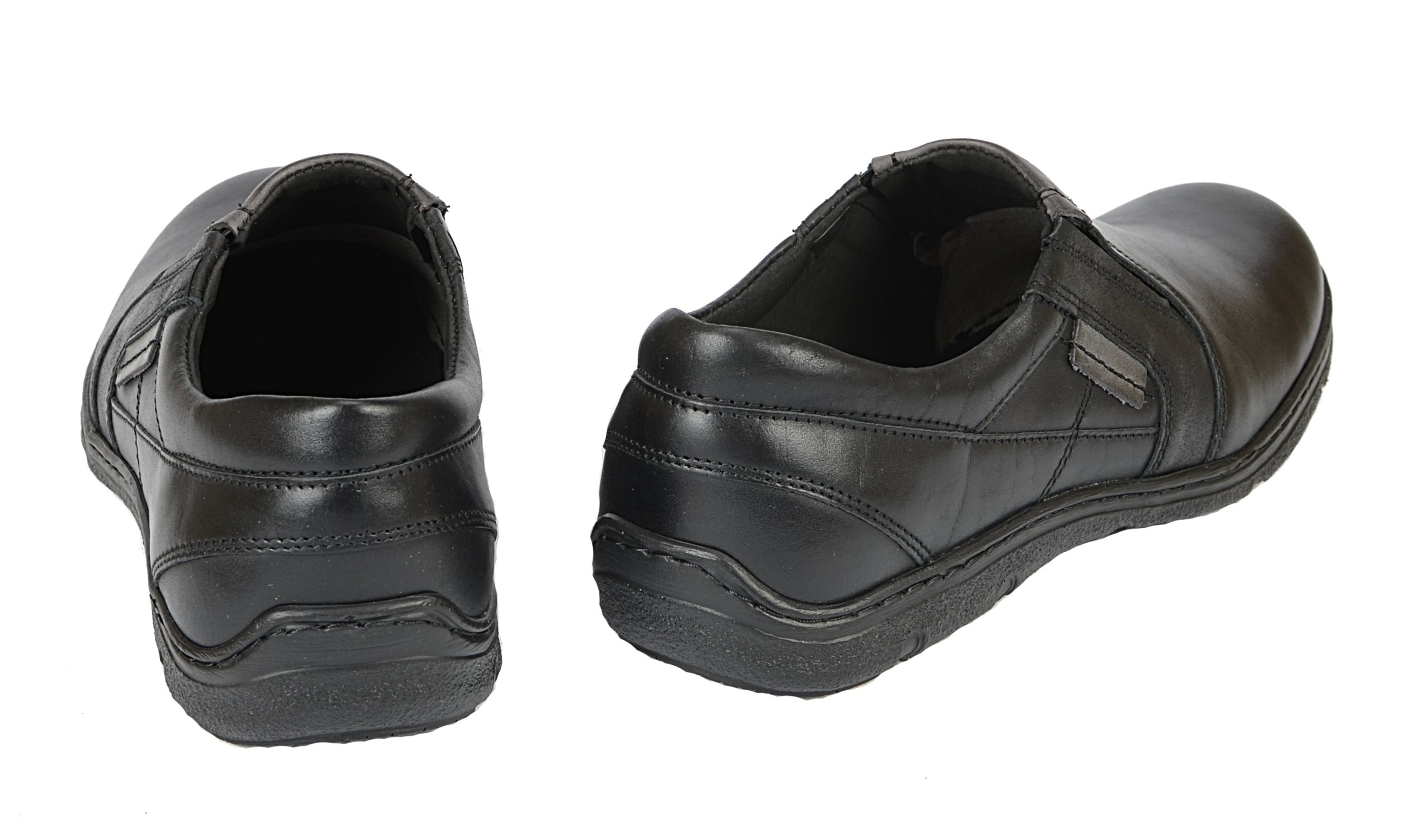 BUTY MĘSKIE MOKASYNY SKÓRA 523 CZARNE JOKER 43 Długość wkładki 28.5 cm