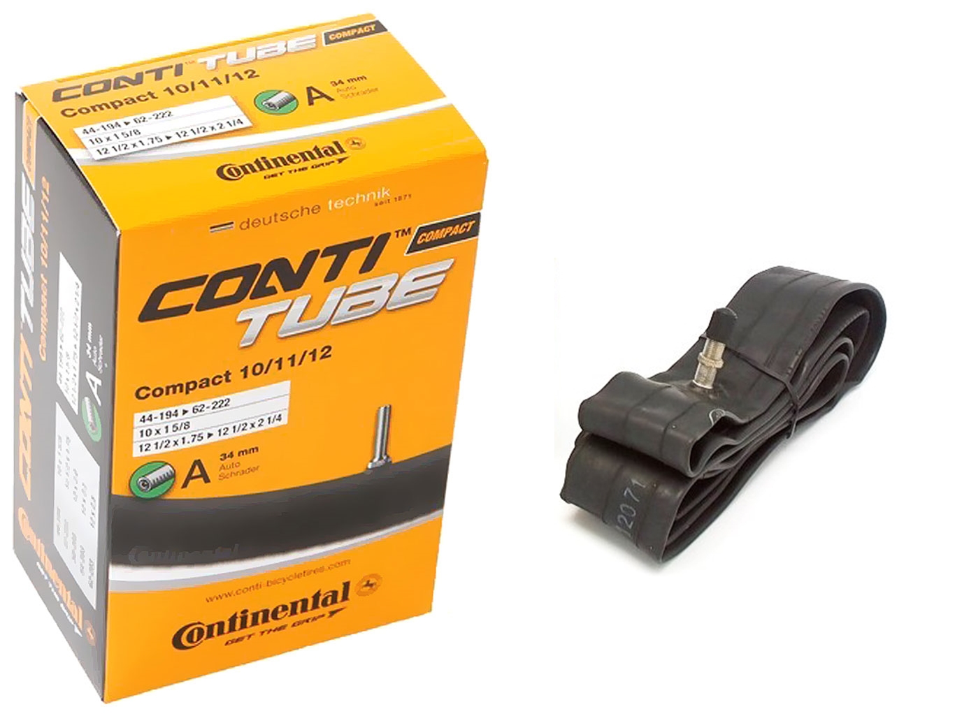 Dętka Continental Compact 10/11/12 x1/2-2 1/4 Auto