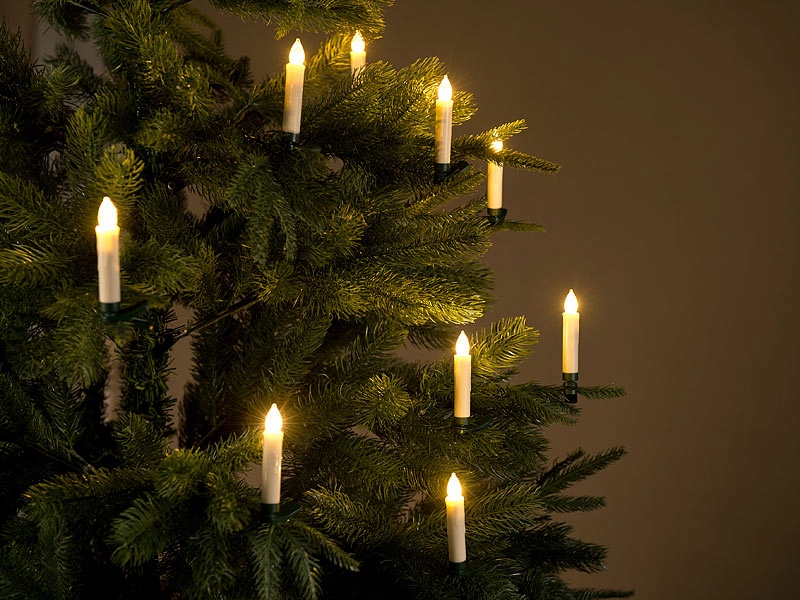 Sviečky Vianočný stromček LED LAMPY BEZDRÔTOVÉ DIAĽKOVÉ OVLÁDANIE Dĺžka kábla 0 m