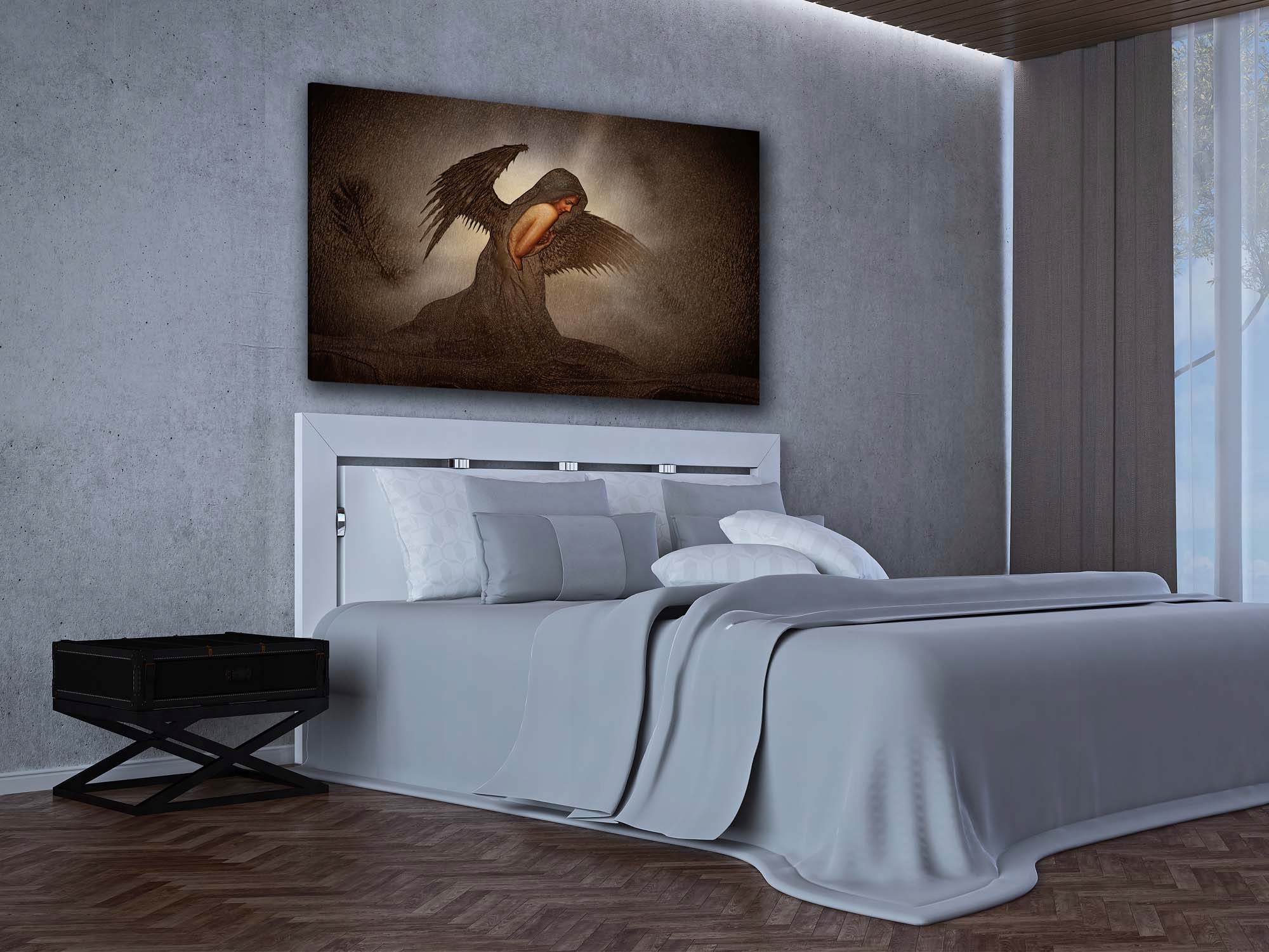 Nowoczesny Obraz do sypialni ANIOŁ KOBIETA ART Marka inna