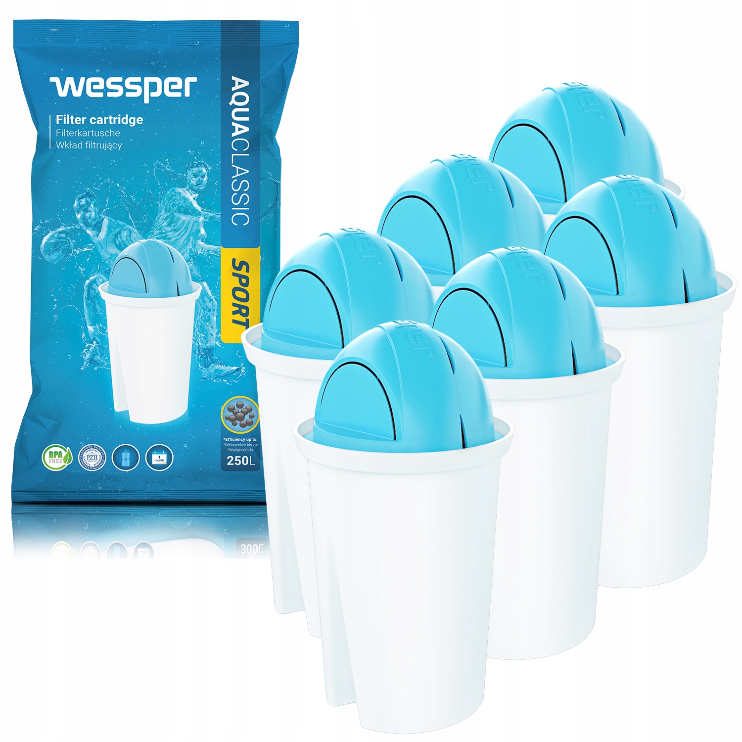 

6x Wessper Filtr Wody Do Classic Dafi Brita Zelmer