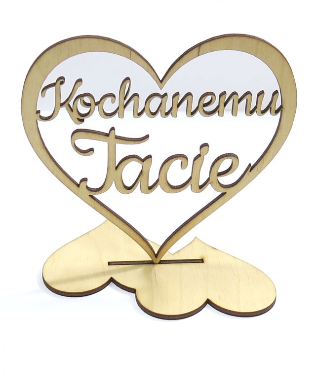 

Decoupage Serce Na Podstawce Kochanemu Tacie DD88
