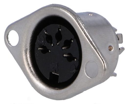 

Gniazdo Din 5PIN wypr:180* do obudowy DC-102 x2szt