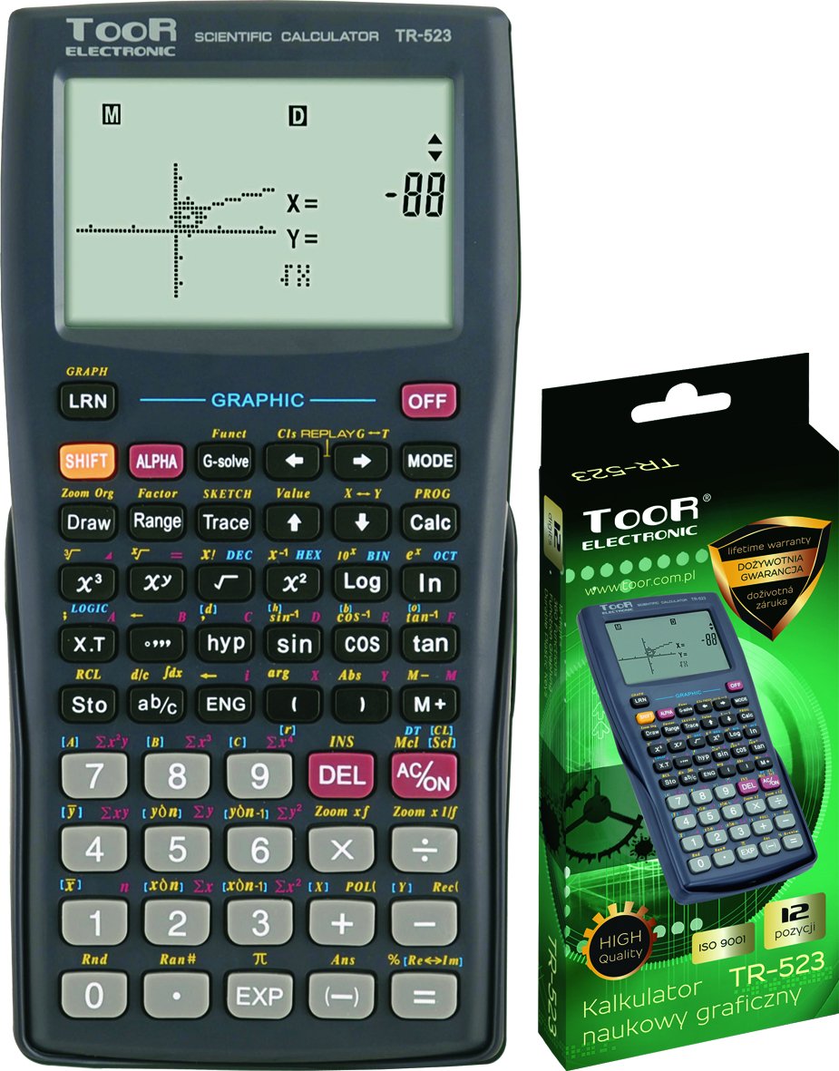 KALKULATOR NAUKOWY TOOR 523 GRAFICZNY FUNKCJE 7342013724 Allegro.pl