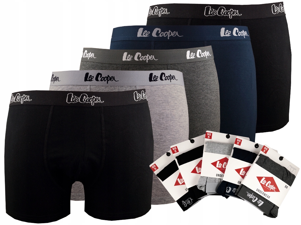 

Bokserki męskie bawełna Lee Cooper- 5-PAK - M