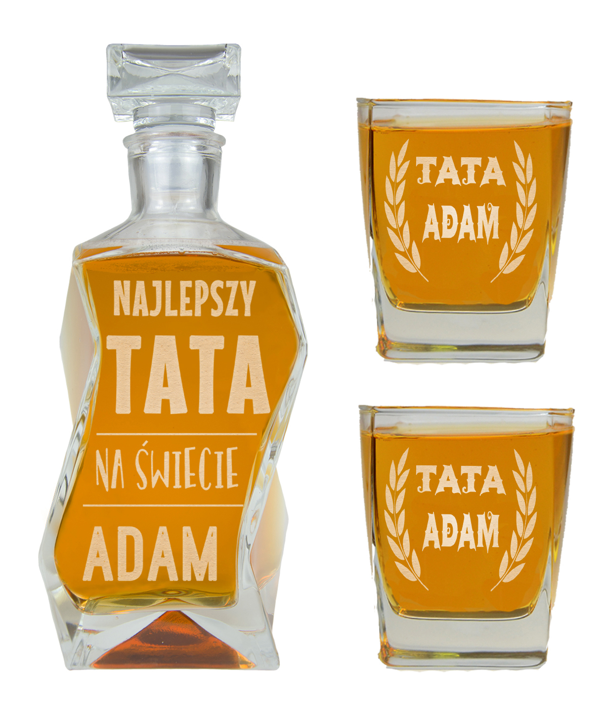 

Zestaw Z Grawerem Dzień Ojca Karafka I Szklanki
