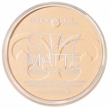 Rimmel STAY MATTE Zmatňujúci púder TRANSPARENT 001