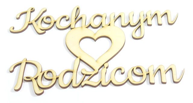 

Rocznica ślubu Sklejka 'Kochanym Rodzicom' XE38