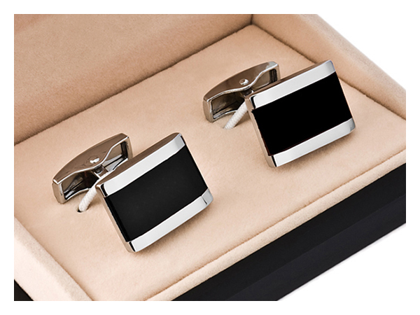 SPINKI + PUDEŁKO Metalowa Elegancka Spinka do Mankietów Koszuli GREG c07 Marka GREG