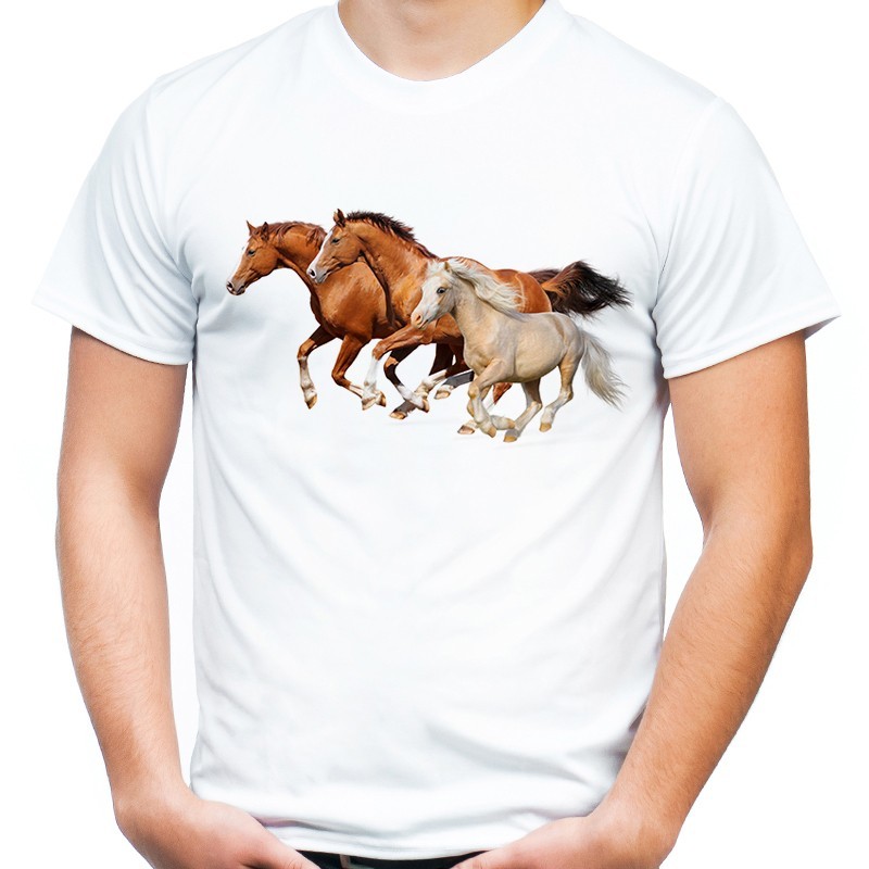 

Koszulka z końmi koniem jeździecka t-shirt M- Hq