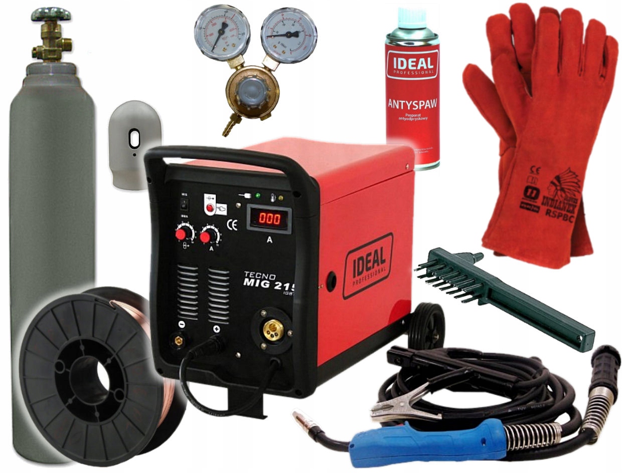 Полуавтоматический сварочный аппарат TECNOMIG 215 MMA IDEAL Kit