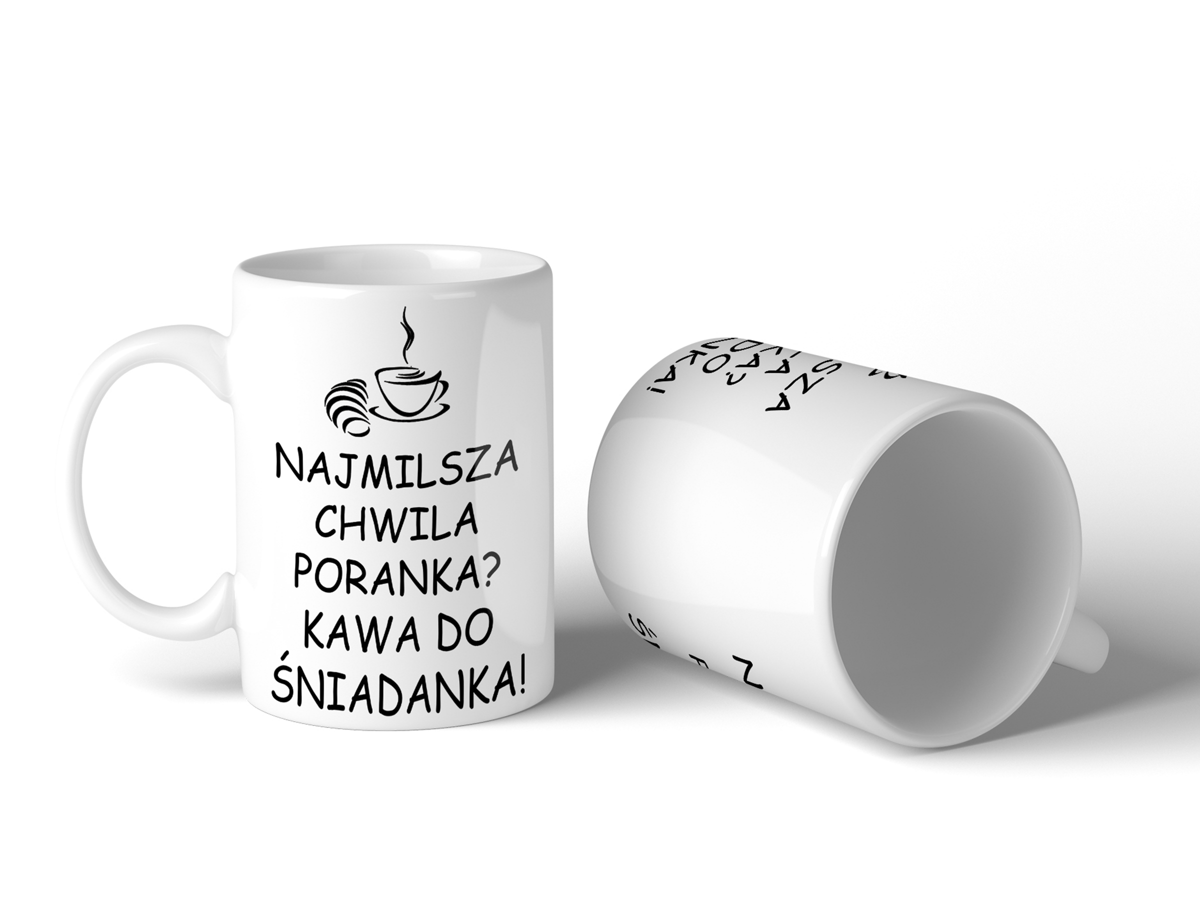 

Kubek Z Napisami Najmilsza Chwila Poranka 330ml