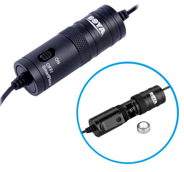 Mikrofon krawatowy pojemnościowy BOYA BY-M1 klips Model BY-M1