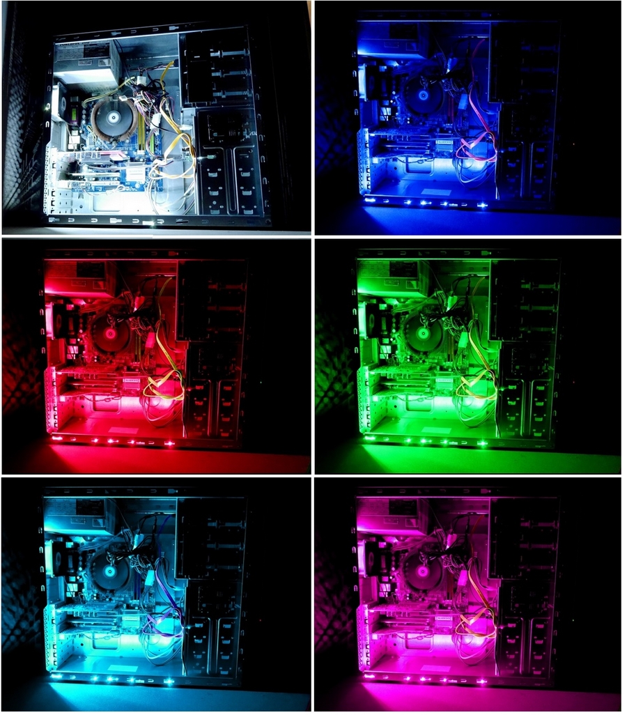 Listwy LED RGB компьютер 2x25cm 36LED PC IP65 Производитель Inna