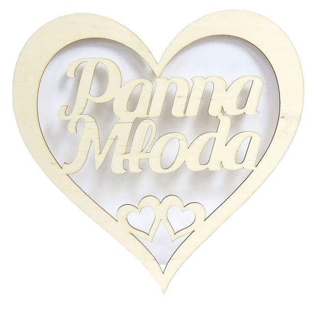 

Zawieszka Serce 30cm Panna Młoda Wesele Ślub ZD48