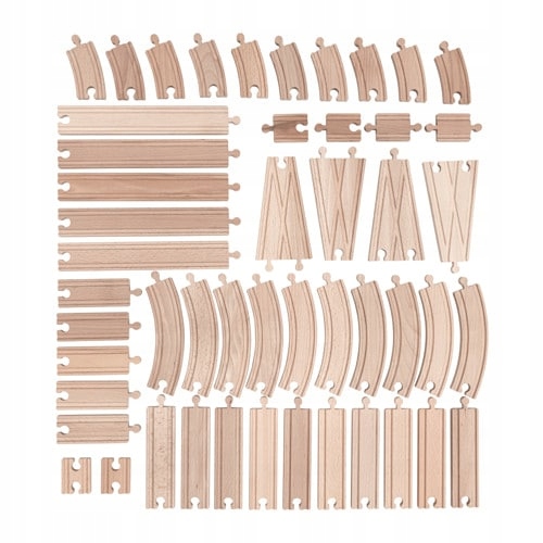 

Ikea Lillabo kolejka Tor zestaw 50el. Drewniany