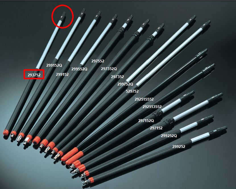 Хвостовик 1500мм без потока VIKAN 293 752 CARVALET