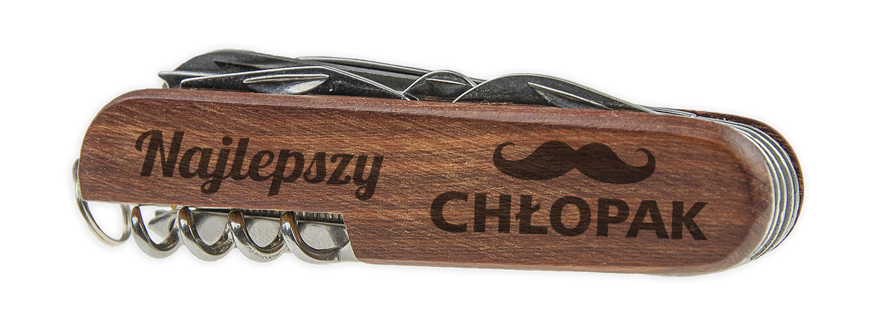 SCYZORYK MULTITOOL Z GRAWEREM DLA CHŁOPAKA PREZENT Liczba dodatkowych narzędzi 9