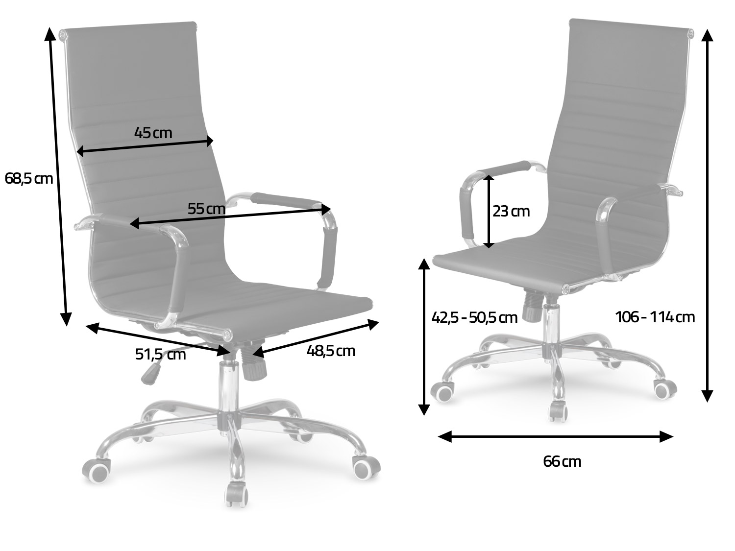 FOTEL BIUROWY OBROTOWY PROFILOWANY SOFOTEL TOKIO Kolor korpusu metal