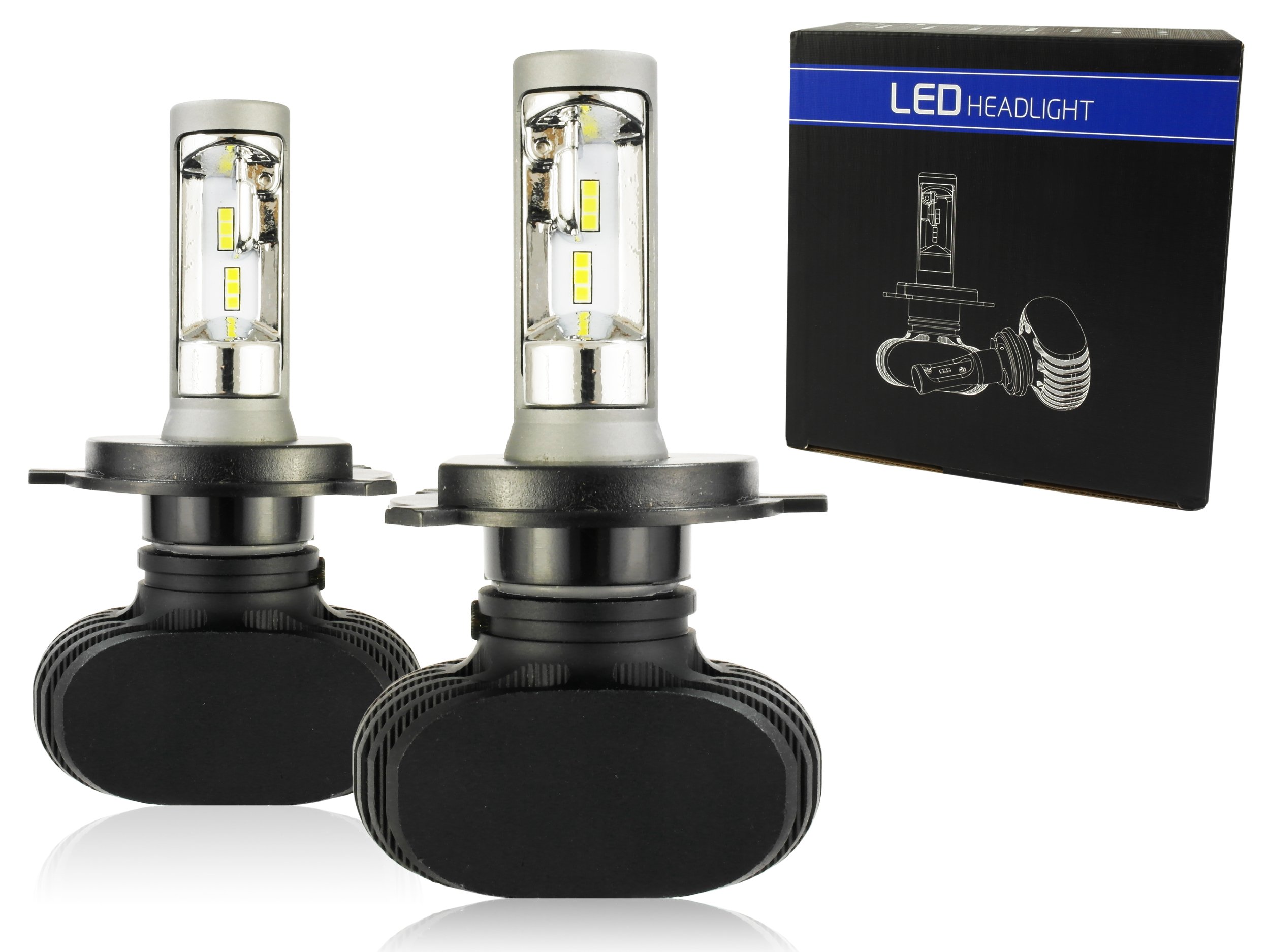 

Zestaw Led H4 Csp 50W żarówki Dzień/noc 8000LM